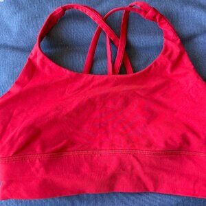 Lululemon Free to Be Wild Bra — Size 6, Red
